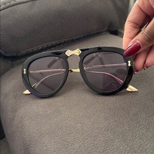 Black and Gold Sunglasses